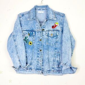 Honey punch good vibes denim jacket